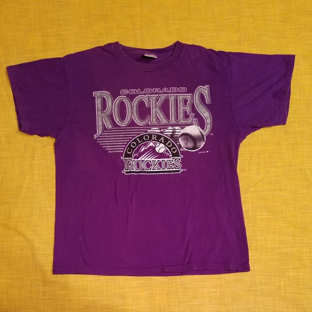 Vintage Early 90s Colorado Rockies Graphic T Shirt